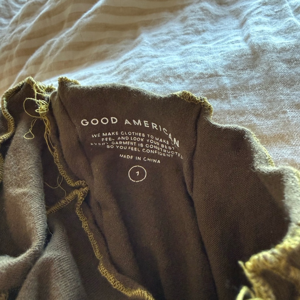 Good American brown ribbed dress